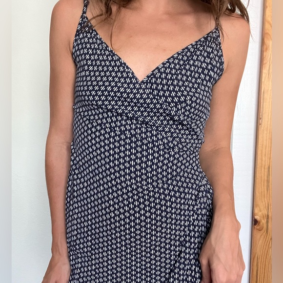 BAILEY44 Wrap style dress in navy with Aztec pattern. Size small. - Picture 4 of 7